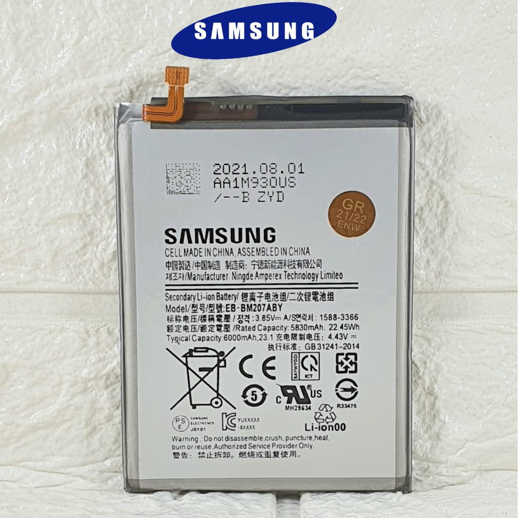 Baterai Battery Original Samsung EB-BM207ABY For Type Galaxy m31 M315 SM-M315F GALAXY M21 - M215 - SM-M215F GALAXY M30s - M307 - SM-M307F GALAXY M31s - M317 - SM-M317F