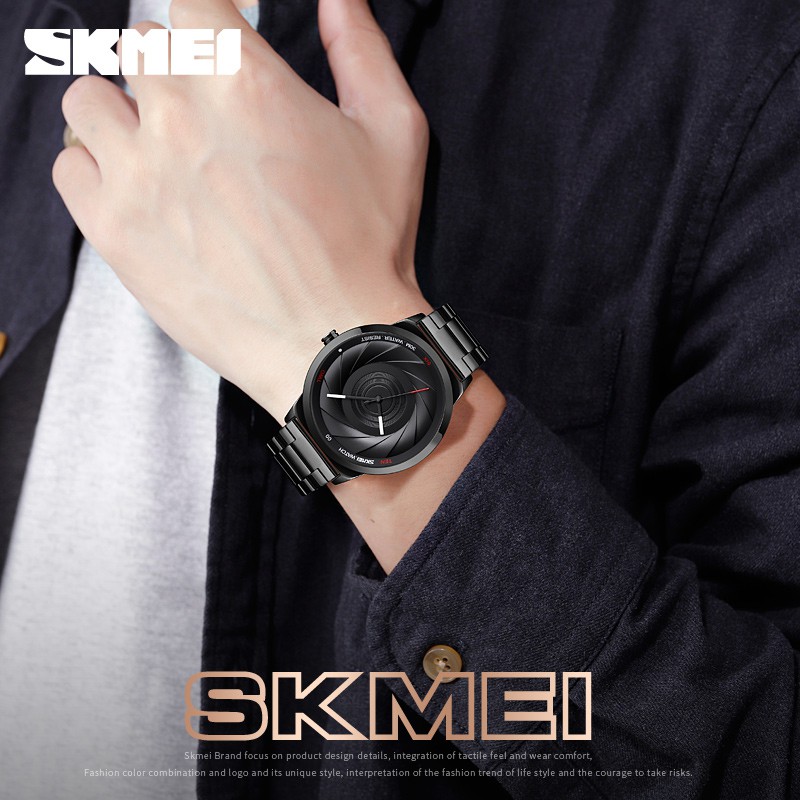 Jam Tangan Pria SKMEI 9210 (Besar) Jam Tangan Stainless Analog Original SKMEI