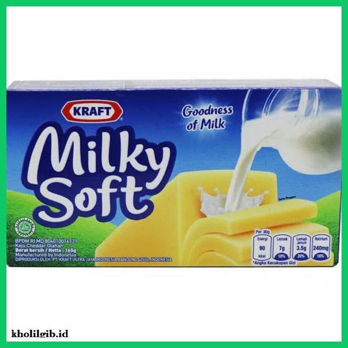 

Ujekujek- Keju Kraft Milky Soft 165 G -Original.