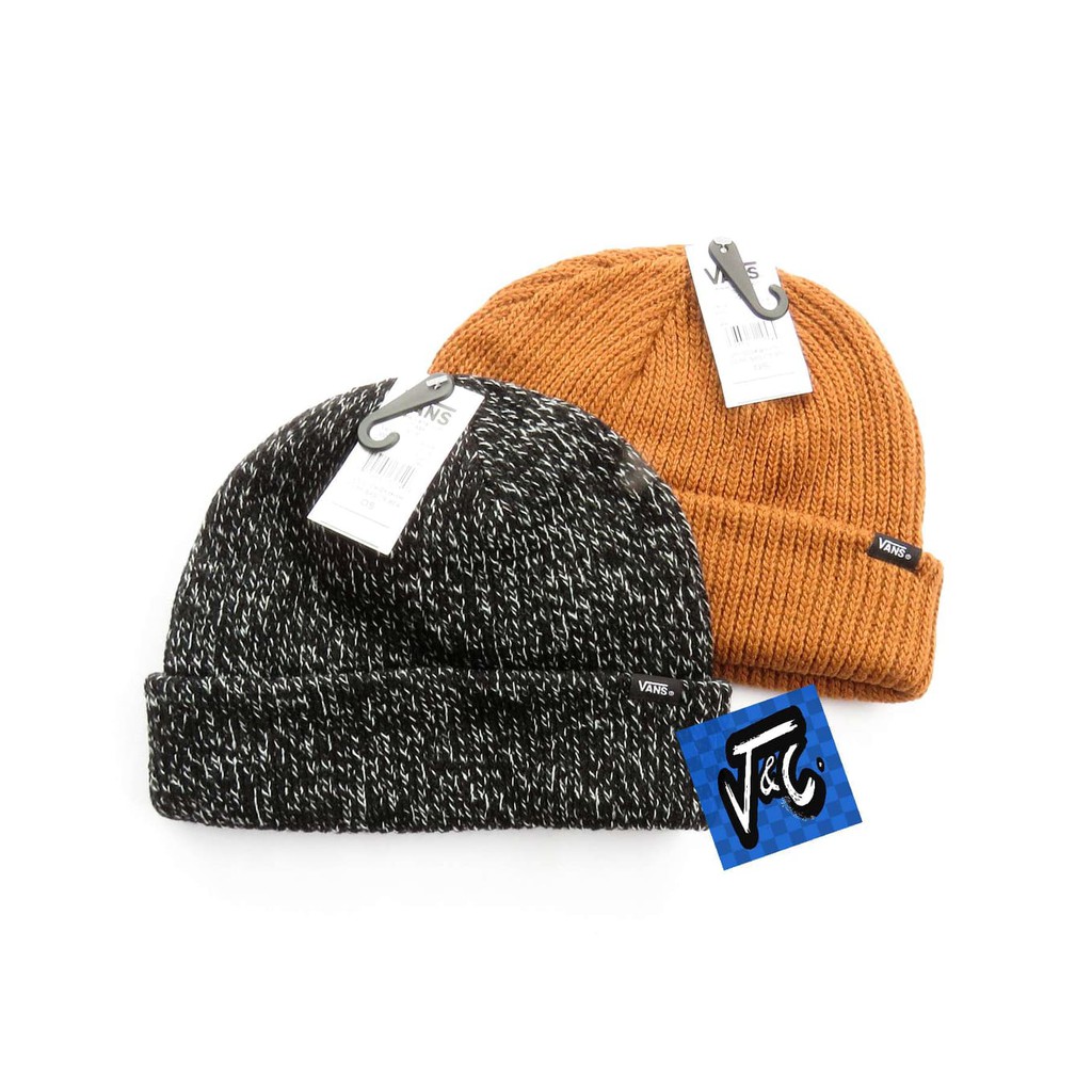 Kupluk Beanie Vans Core Basics Beanie Brown & Black Murah
