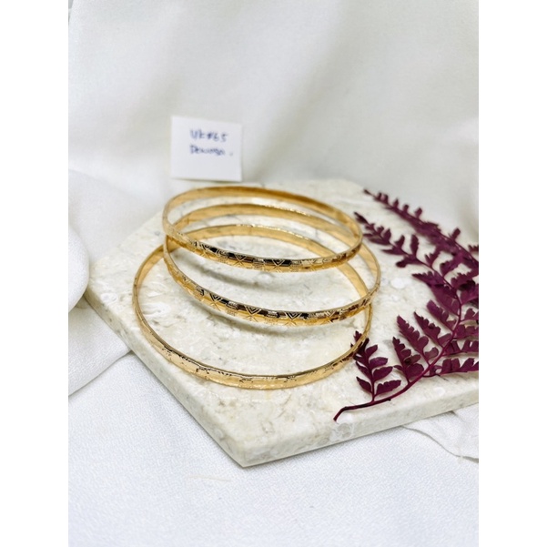 Gelang keroncong motif emas Xuping dewasa
