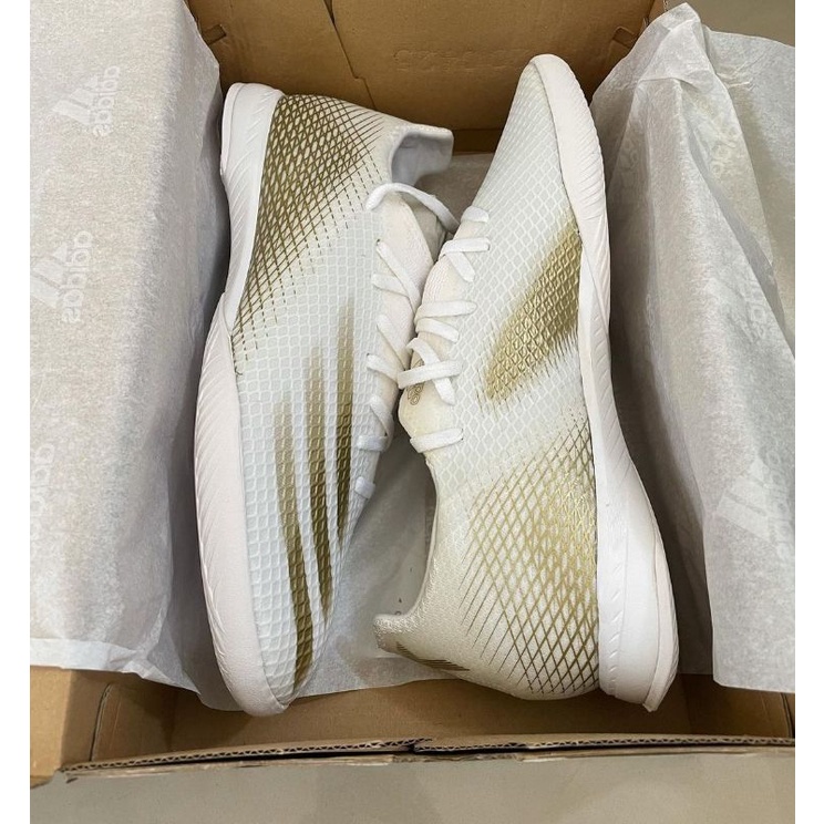 sepatu futsal adidas x ghosted.3 in white gold