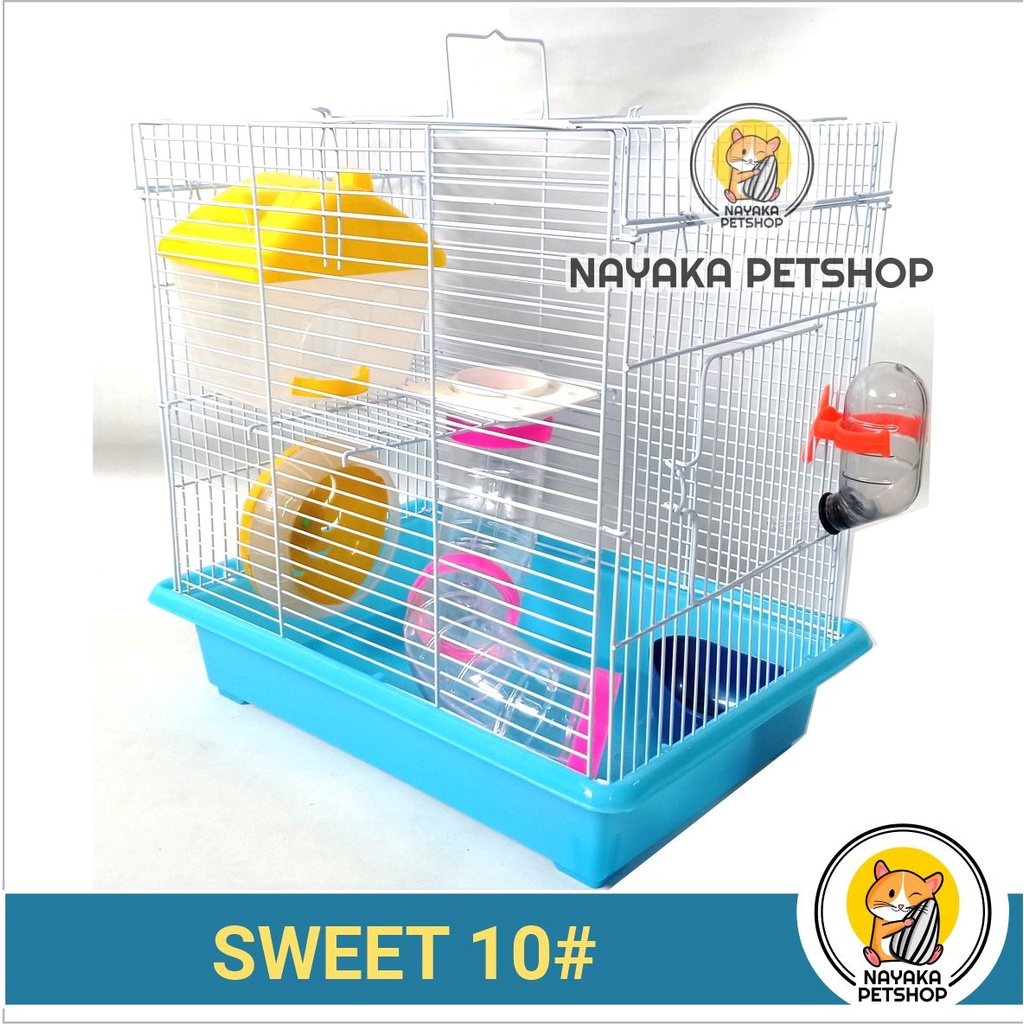 Sweet 10# Kandang Hamster Tingkat 2 Lantai Murah Besar 10 #