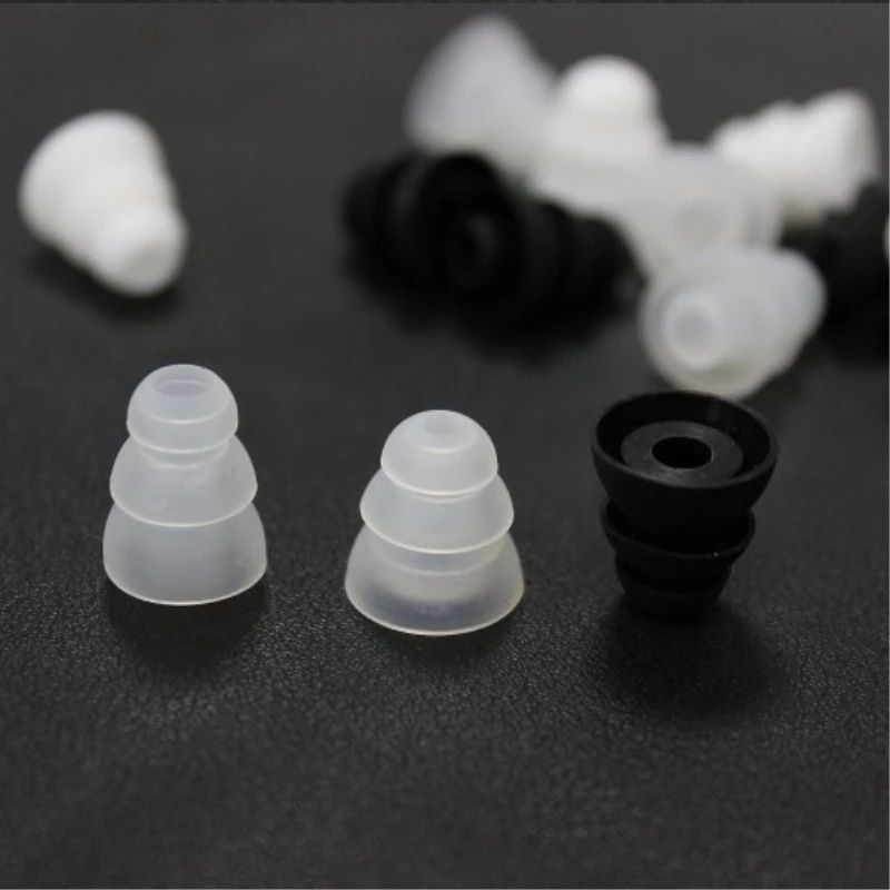 1 Pasang Earbud Pengganti Bahan Silikon Tiga Lapis Untuk Earphone In Ear