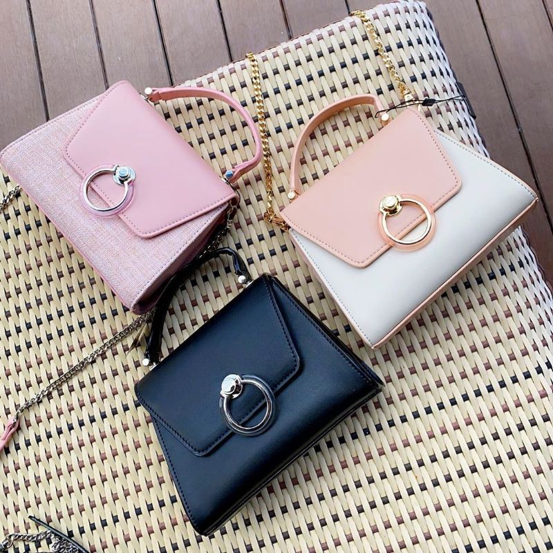 pdr Tweed Structured Top Handle Bag