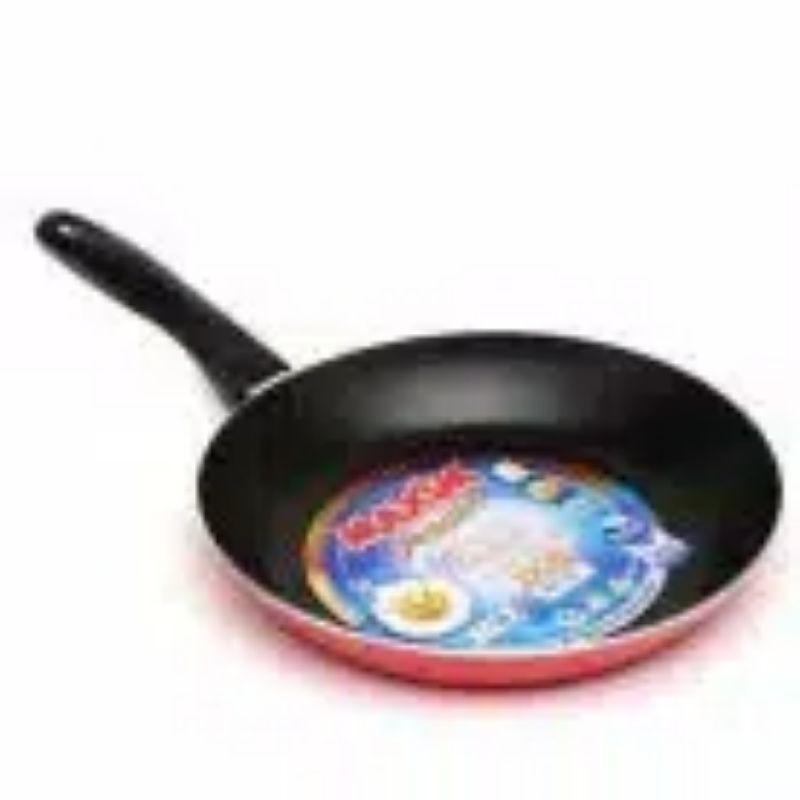 Maxim Valentino Frying Pan Penggorengan Teflon 20 Cm Wajan Merah