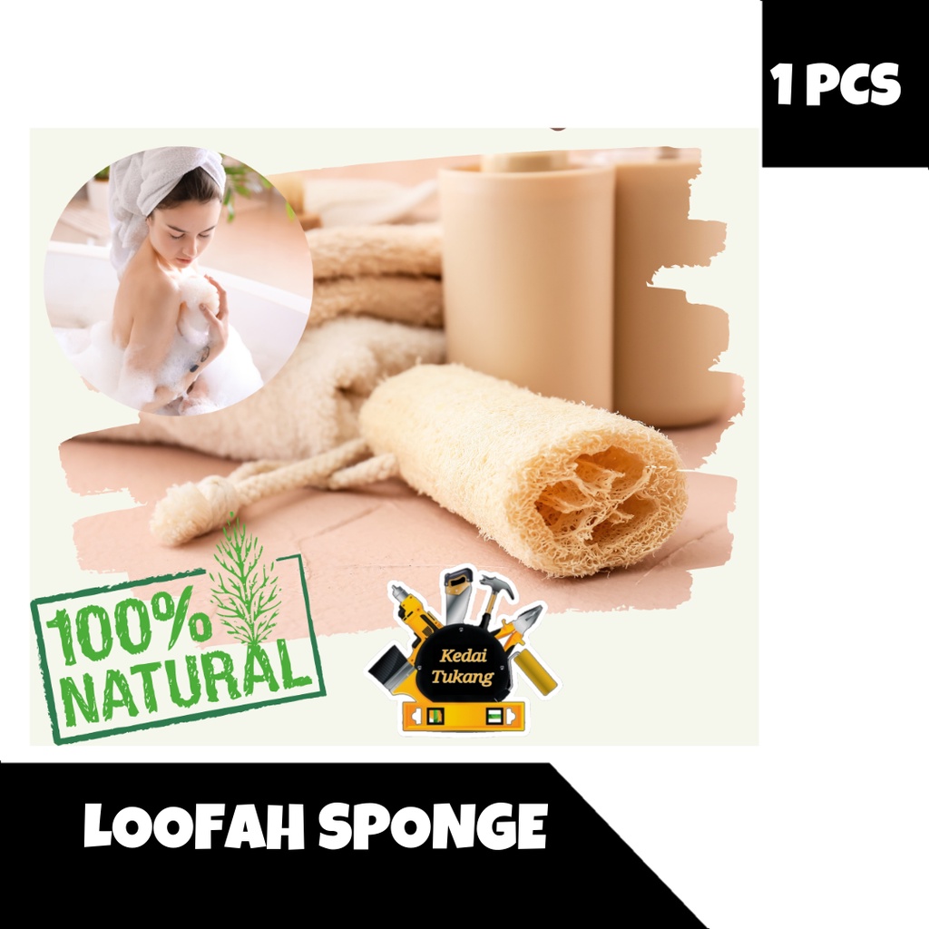 KEDAI TUKANG - Loofah Sponge Spon Mandi Cuci Piring Lofah Gambas Oyong Luffa Lufah Scrub Blustru Ker