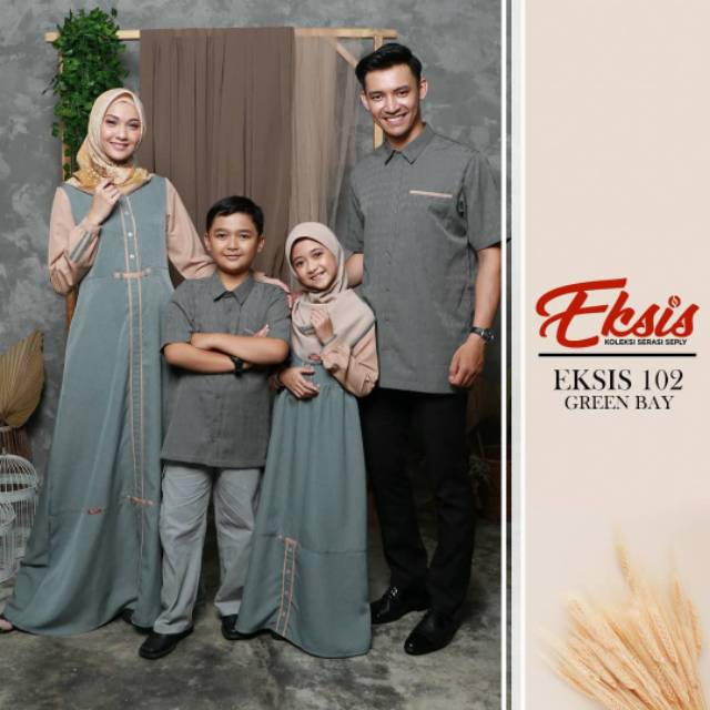 Sarimbit Gamis SEPLY GISSEL 222 GREEN BAY & KOKO SEPLY KASEO 78 GREEN BAY