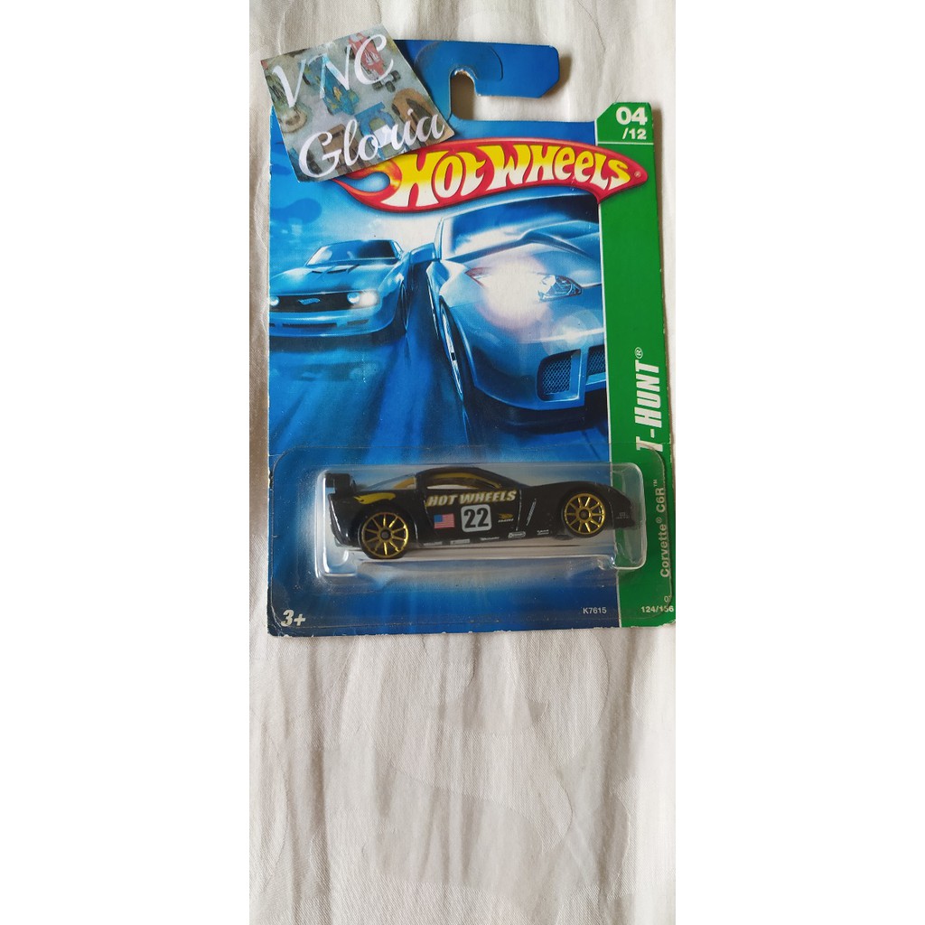 Hot Wheels Corvette c6r T hunt black Hotwheels Mainan Mobil
