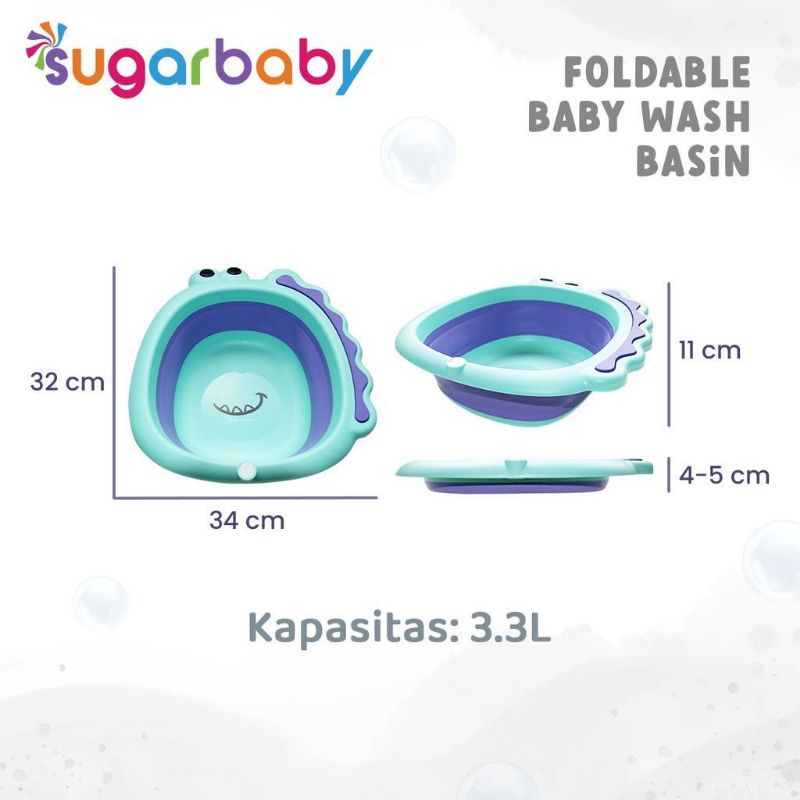 Sugar baby foldable wash basin - baskom lipat mandi bayi