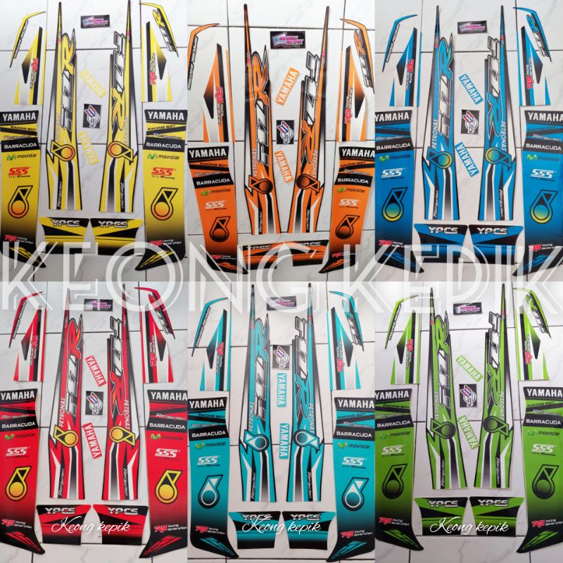 (BISA COD) STRIPING STIKER LIS VARIASI MOTOR YAMAHA FIZ-R PETRONAS F1ZR FIZR 125ZR MALAYSIA SE SPECI