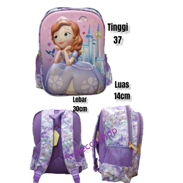 R011- TAS SEKOLAH SD TAS RANSEL ANAK PEREMPUAN TAS TIMBUL IMPORT 100%