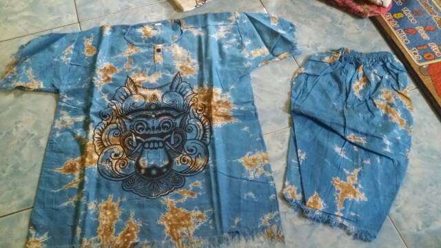 Baju barong bali setelan anak/ grosir baju barong bali , ukuran  S. M. L dan XL