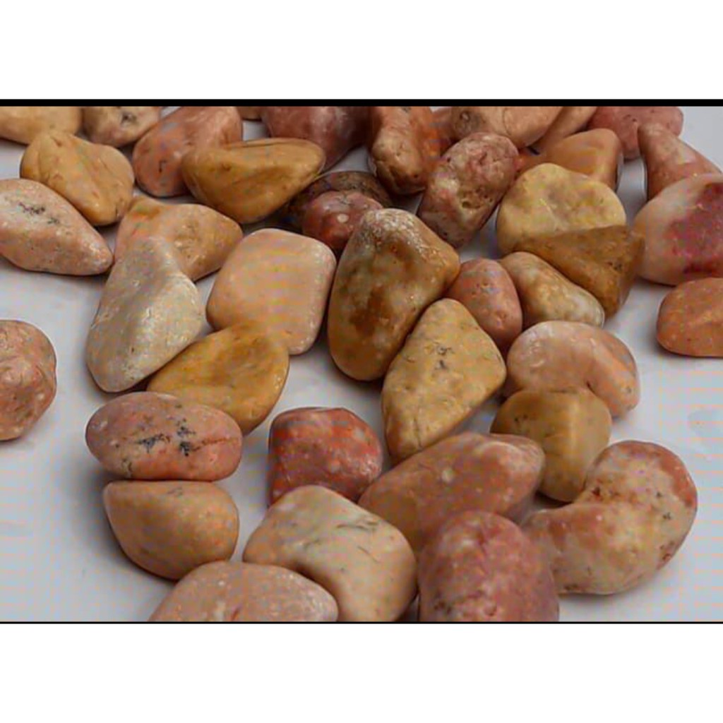 Batu Koral Orange /coral orange Untuk Taman Terrarium &amp; aqurium  , Aquascape 1Kg