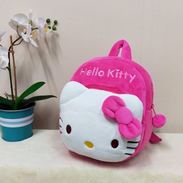 Toysopedia Tas Ransel Hello Kitty Size M/Ransel Kitty/Backpack Anak Paud/Ransel Anak Kado Tas Anak