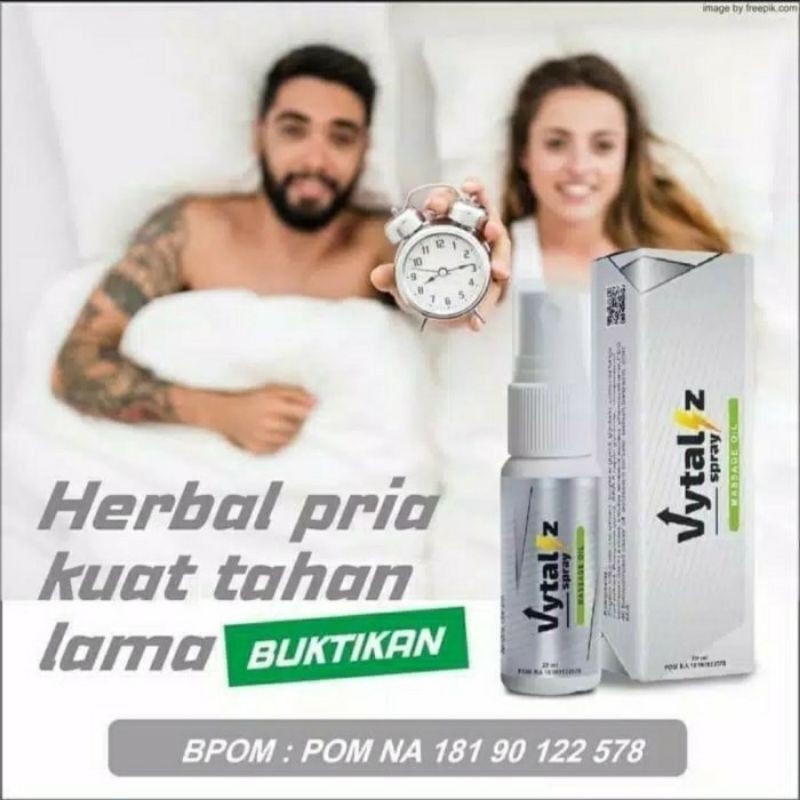 Vytaliz Spray Herbal kuwat pria Tahan Lama POM NA 18190122577 ISI 20 ML