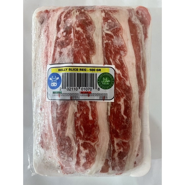 Beef belly slice 500gr