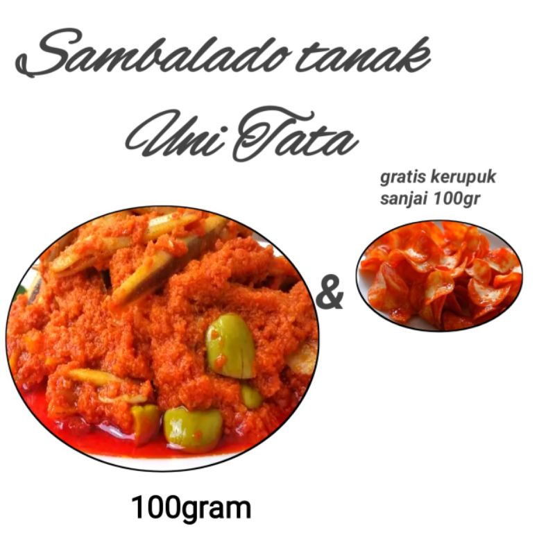

Sambel Tanak Teri dan Pete uni tata 100gram