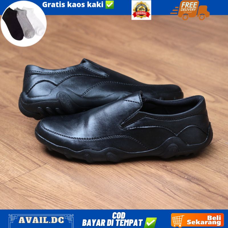 AVAIL.DC - sepatu slip on formal pria - sepatu kerja kantor kuliah pria