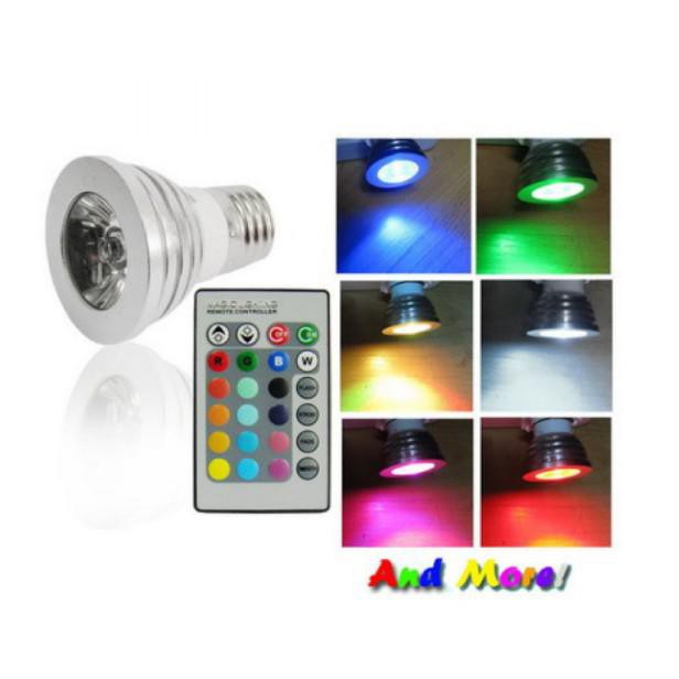 PROMO - Bohlam LED RGB Dengan Remot Kontrol Lampu RGB Lampu Remot Warna Warni
