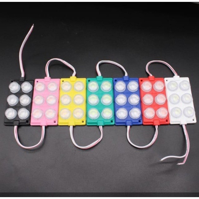 100Pcs Modul 3030 6 LED Tipe 7540 24V - Pink RGB