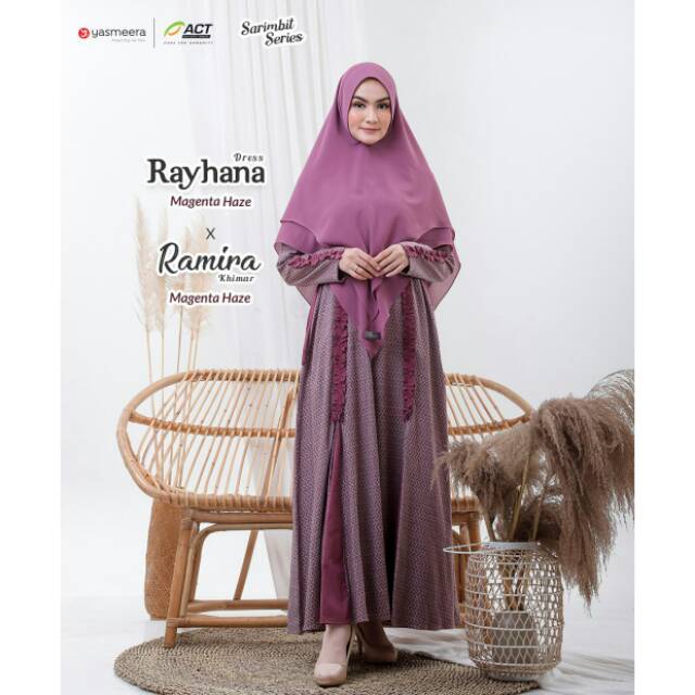 RAYHANA DRESS GAMIS MOM DEWASA YASMEERA SARIMBIT BAHAN KATUN