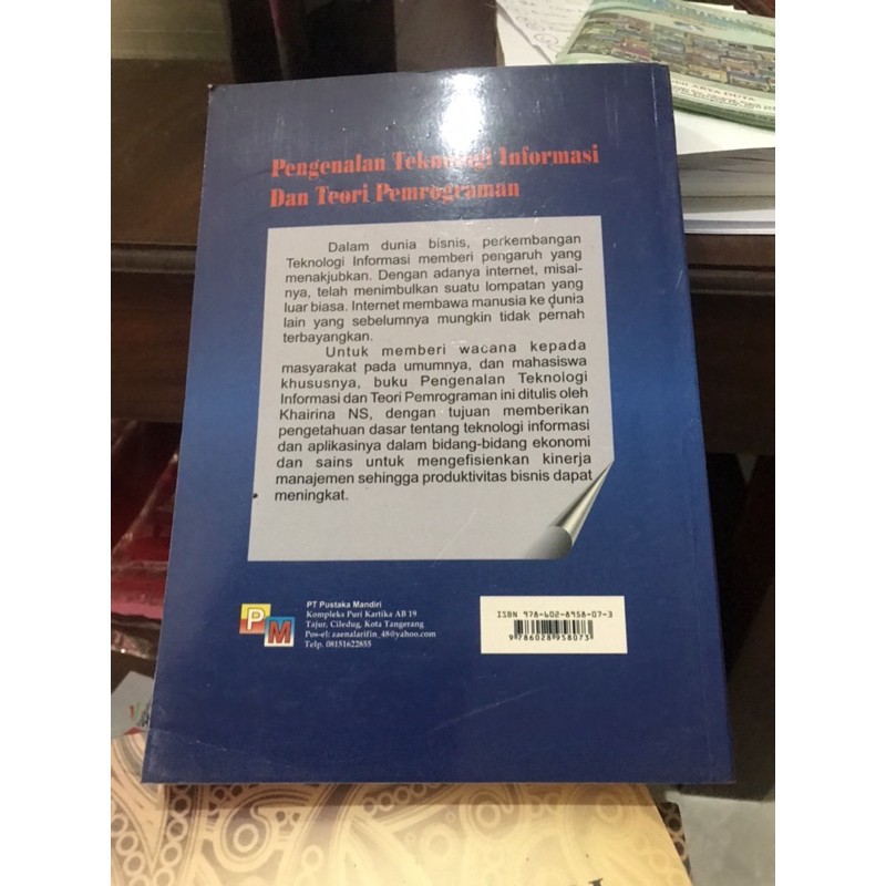 pengenal tehnologi informasi dan teori pemprograman