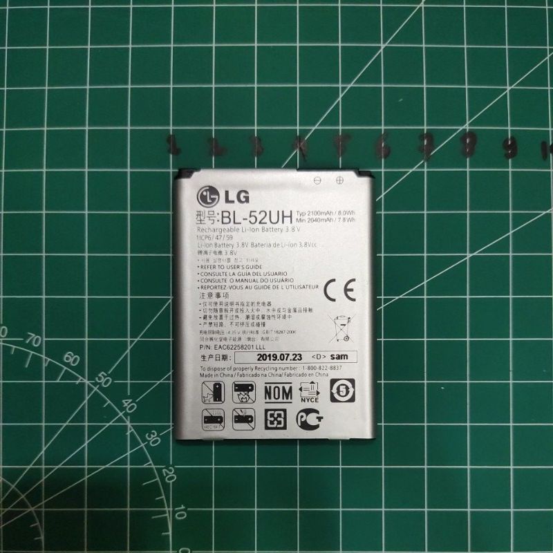 LG OPTIMUS G5 / BL-42D1F , LG L70 / L70 DUAL / L65 / L65 DUAL / BL-52UH , LG K4 / BL-49JH , LG D295 / BL-46ZH BATERAI BATTERY BATT BATLE MANTUL