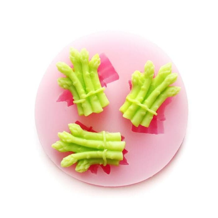 3D Silicon Mold Fondant Cake Decoration - 3 Holes Vegetables (1)