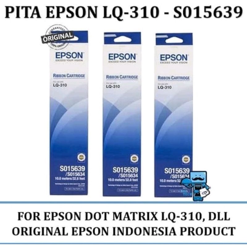 Pita Epson LQ-310 ORIGINAL ( Rumah+pita) / Ribbon Cartridge LQ310