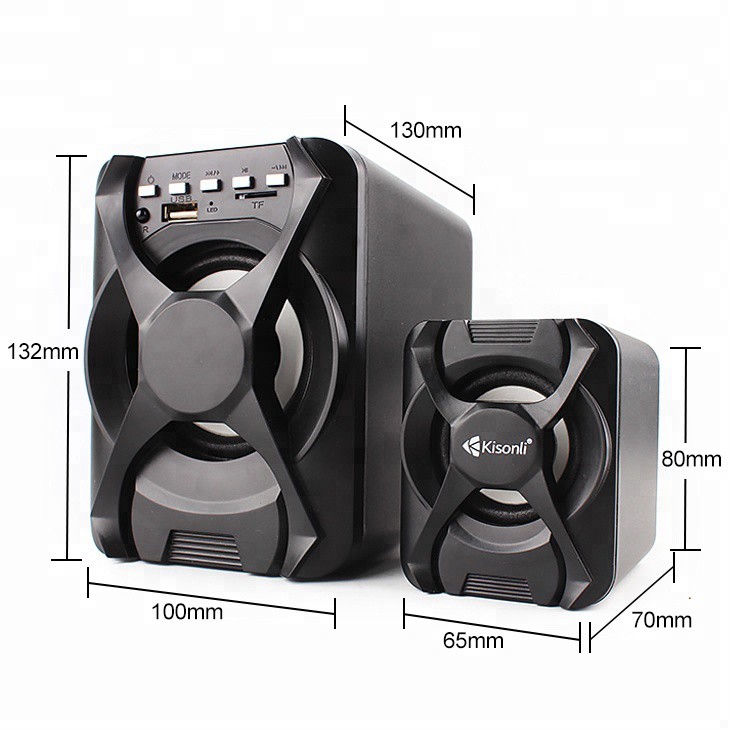 KISONLI SPEAKER 2.1 BLUETOOTH U2500BT Gaming Speaker X-Audio 2.1