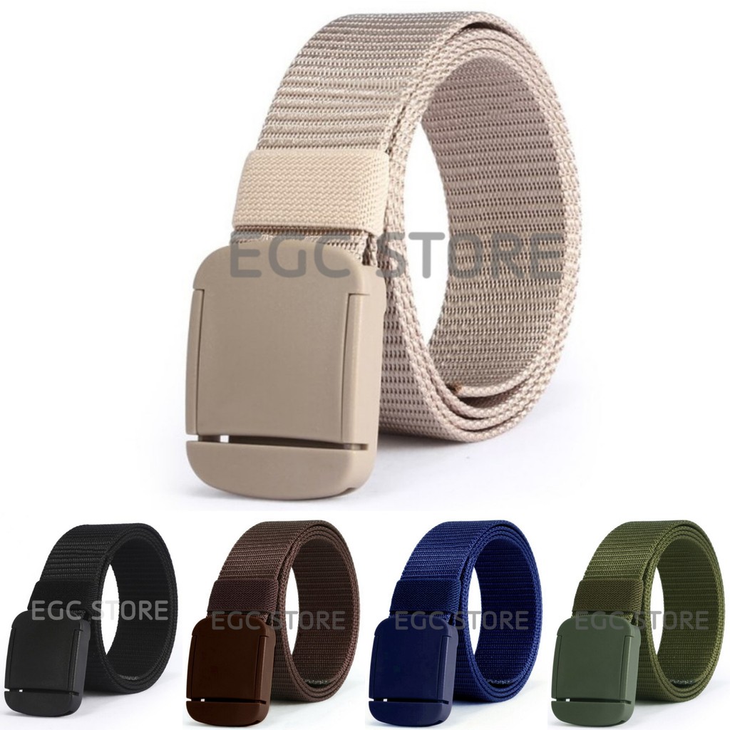 TERMURAH ! IKAT PINGGANG PRIA CANVAS TACTICAL GAGAH MEN BELT ANTI METAL DETECTOR- YH NXL-2/BD-23