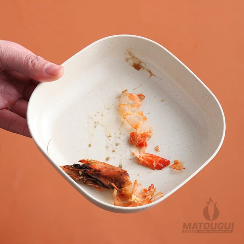MiiDoSo Mangkok Wheat Straw Bowl / Mangkok Piring Peralatan Makan / Piring Mangkok Jerami