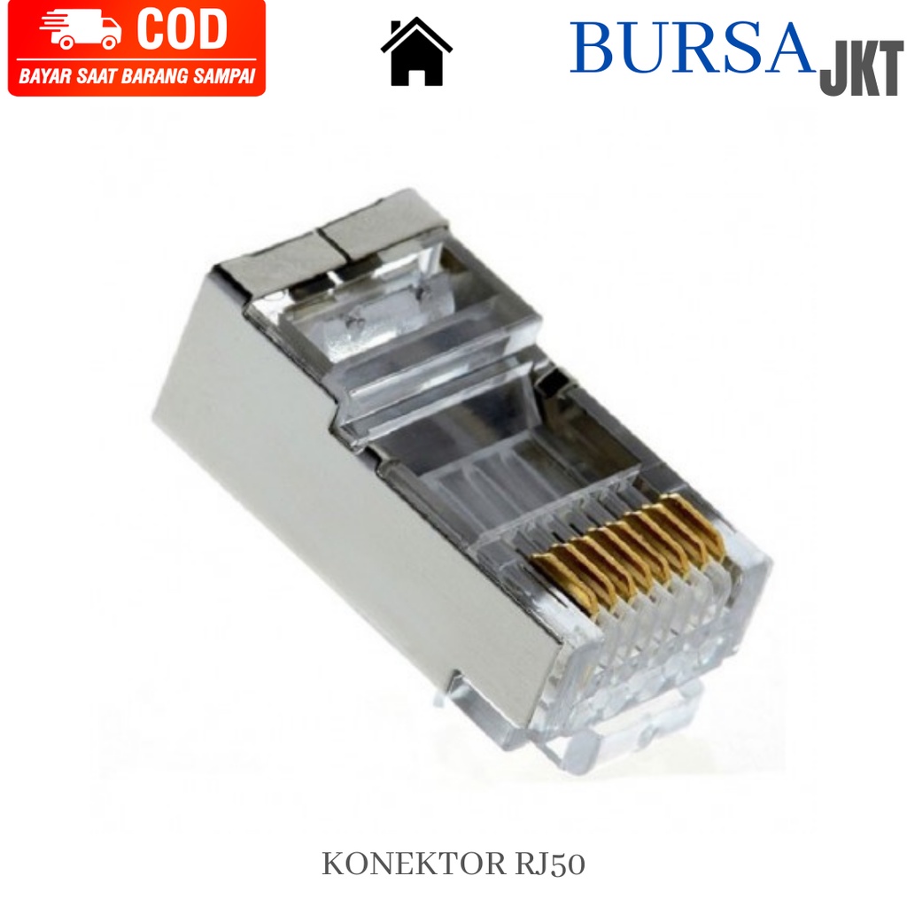 KONEKTOR ADAPTER MODUL JARINGAN RJ50 10 PIN ETHERNET