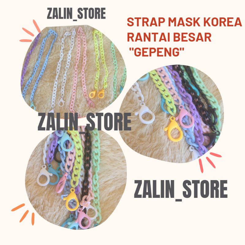 (HARGA PABRIK) STRAP MASK KOREA/KALUNG RANTAI BESAR KOREA/TALI RANTAI MASKER PREMIUM HARGA GROSIR