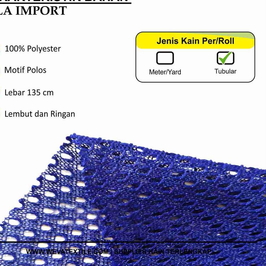 (PERMETER) Bahan Kain Jala Kain Mesh Jaring Dalaman Jaket