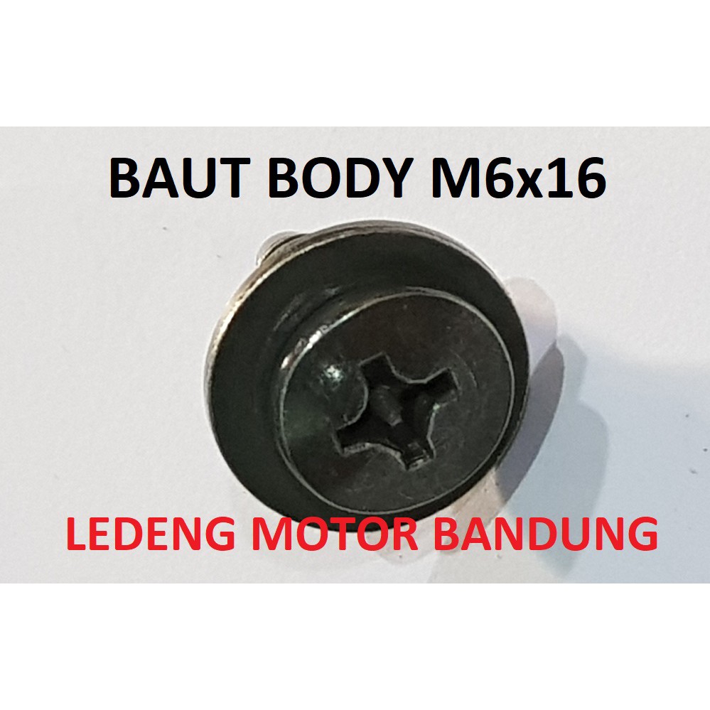 Baut Body Yamaha Cover Bodi Hitam M6x16