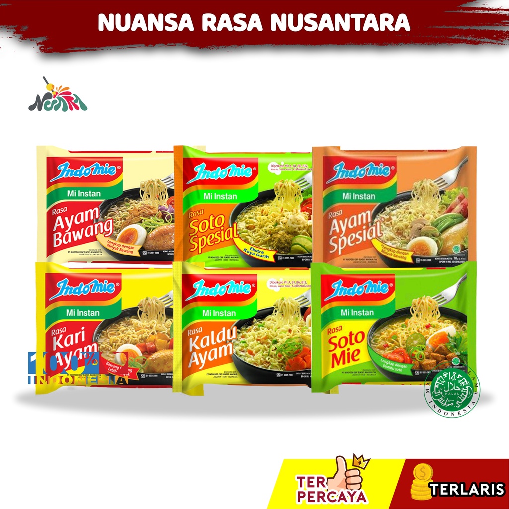 

[ TERLARIS & TERPERCAYA ] Indomie Kuah Instan Ayam Bawang Soto Mie Soto Spesial Kari Kaldu Kari Ayam 1