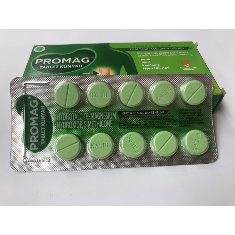 PROMAG TABLET KUNYAH 1 Blister isi 10 Tablet