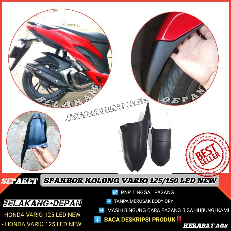 Hugger Huger Spakbor Sepakbor Kolong Vario 125 150 New Led