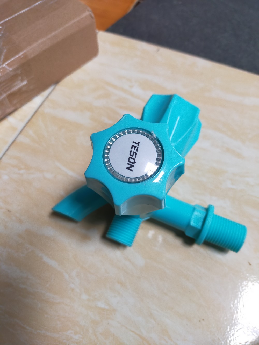 1 Pc | Kran Cabang Pvc Warna 1/2 Inch / Keran Air Engkol 0.5 Inch Plastik