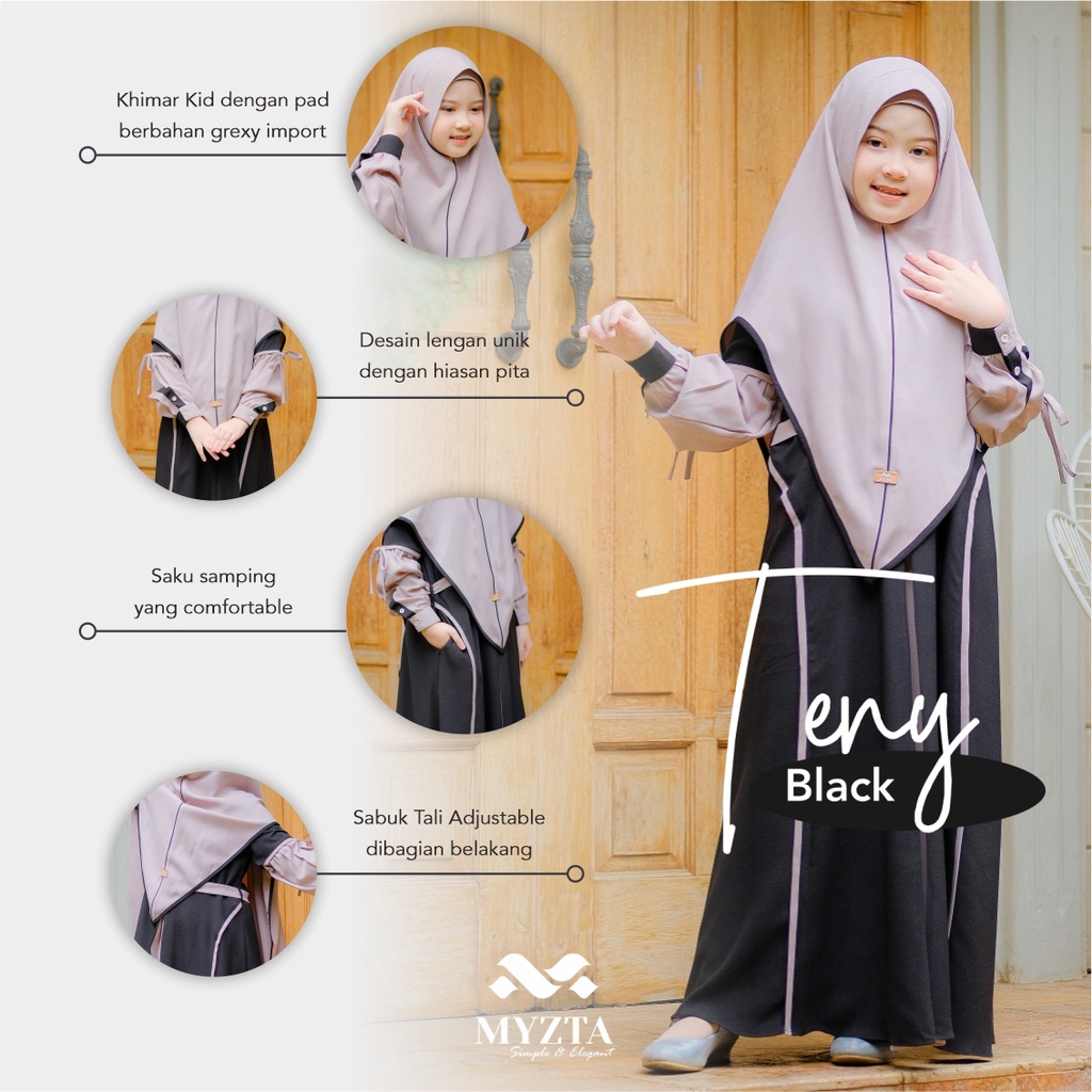 GAMIS ANAK TENNY MYZTA INAYA BEST SELLER SET KHIMAR