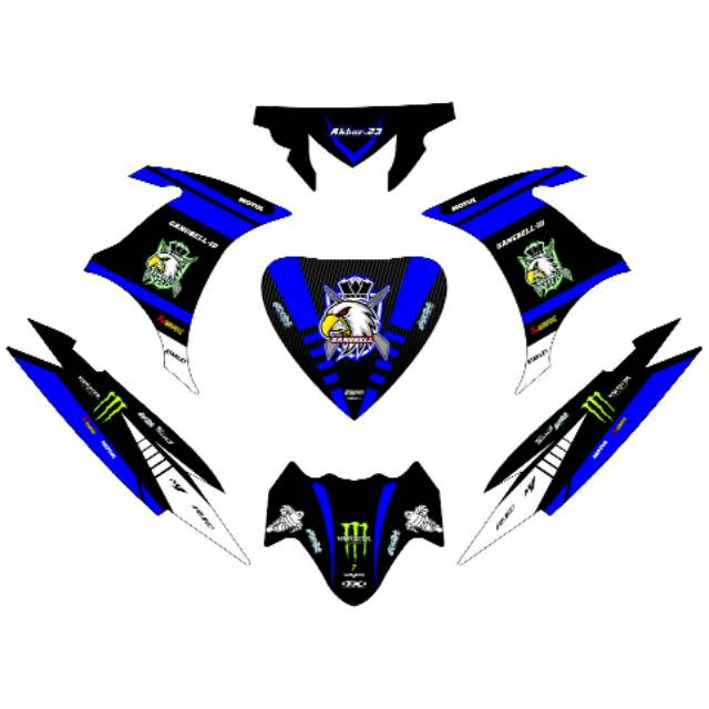 Decal sticker decal motor Jupiter MX 135