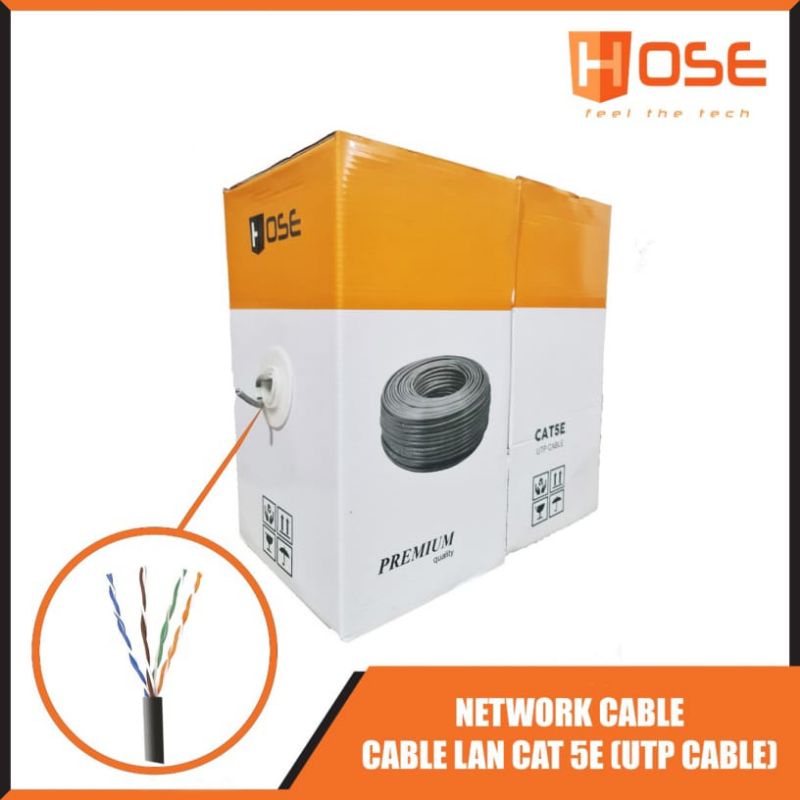 Hose Kabel LAN UTP Cat5 Cat 5 Cat 5e Cat5e 305 Meter