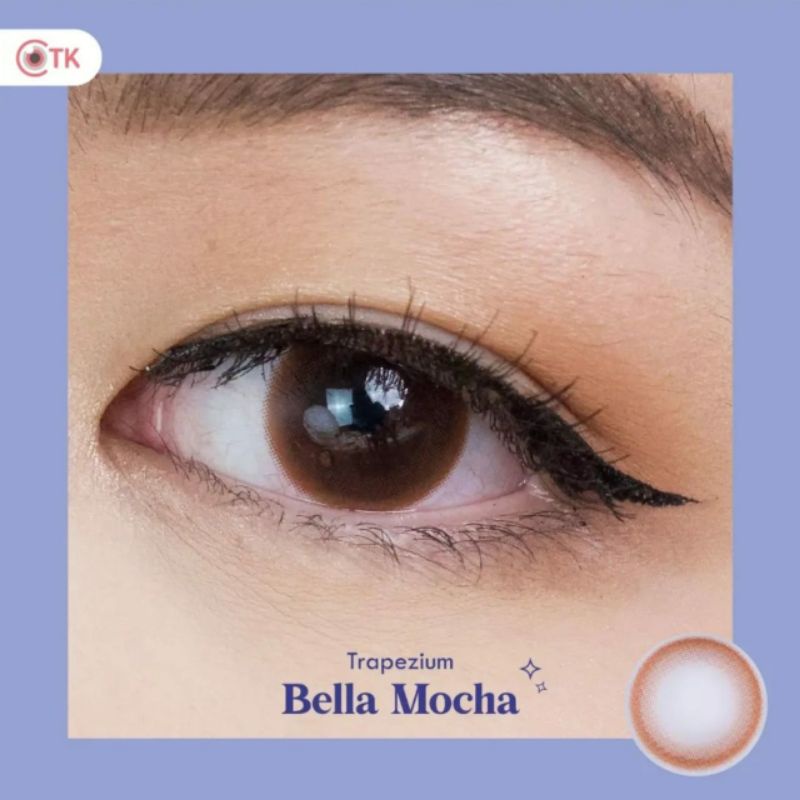 Softlens TRAPEZIUM 14.5 MM BELLA MOCHA MINUS -0.50 S.D -6.00 by CTK