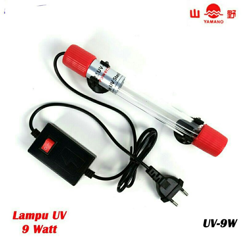 LAMPU UV PENJERNIH AIR YAMANO 9 WATT PEMBASMI LUMUT ALGA BAKTERI KOLAM AQUARIUM SEMARANG BLORA DEMAK