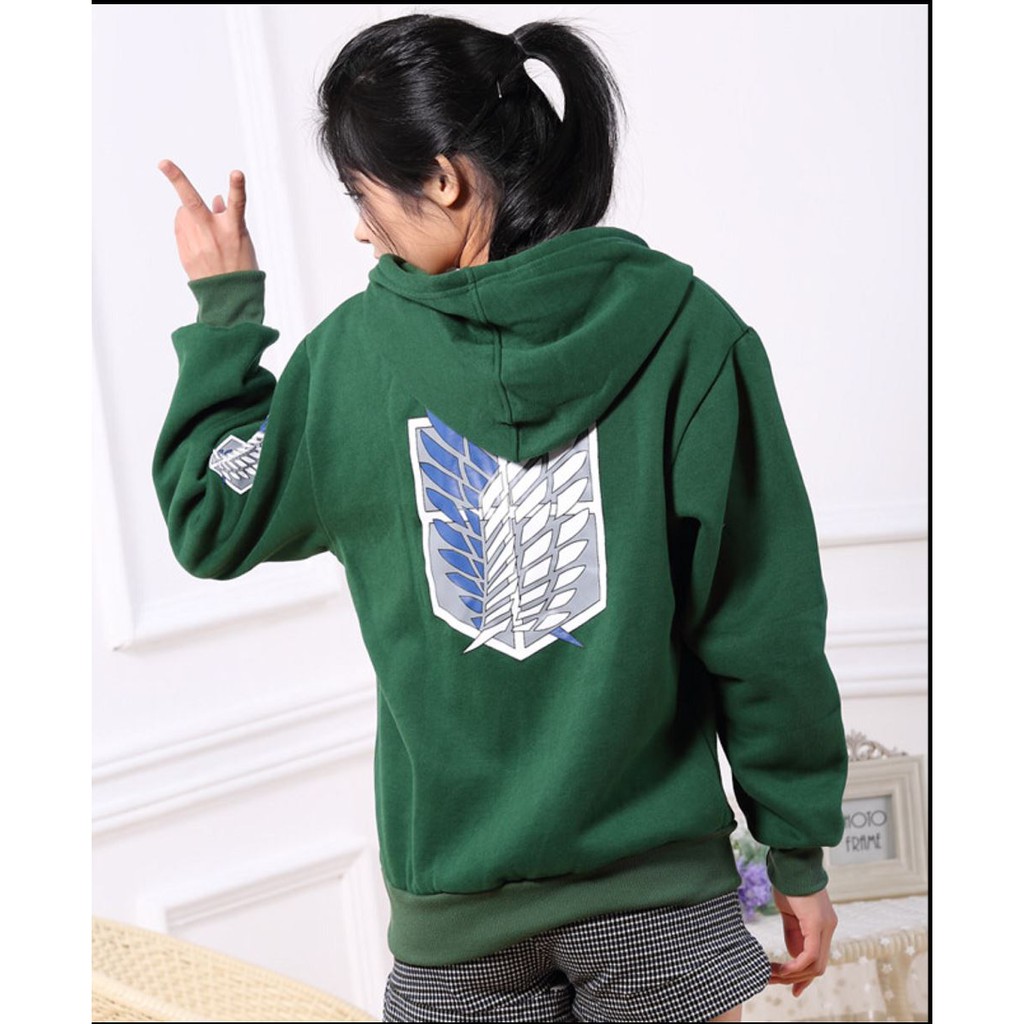 Jaket Attack On Titan Hoodie Zipper Anak Dan Dewasa Terbaru Terlaris