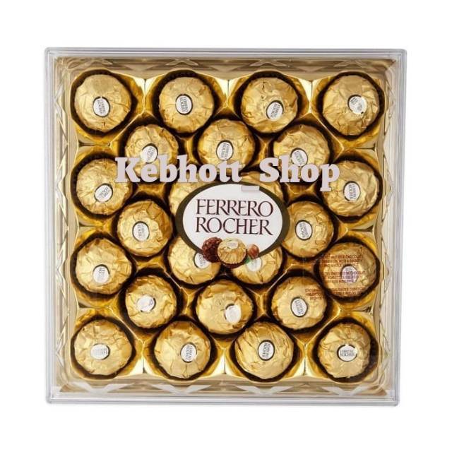 

Ferrero Rocher Chocolate T24 300gr Box | Ferero Rocher Cokelat isi 24 pcs