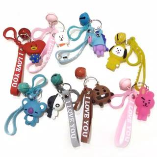 GANTUNGAN KUNCI BONEKA KEYCHAIN BT21 KPOP BTS  SOUVENIR 