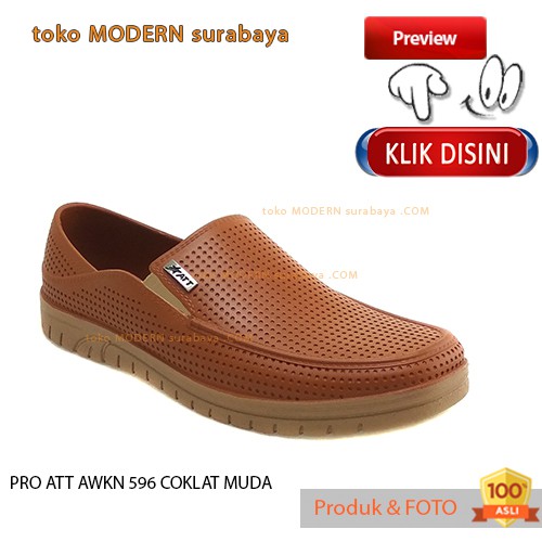 PRO ATT AWKN 596 sepatu pria casual slip on karet